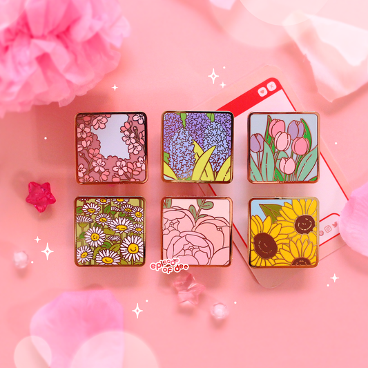 secret garden : enamel pins