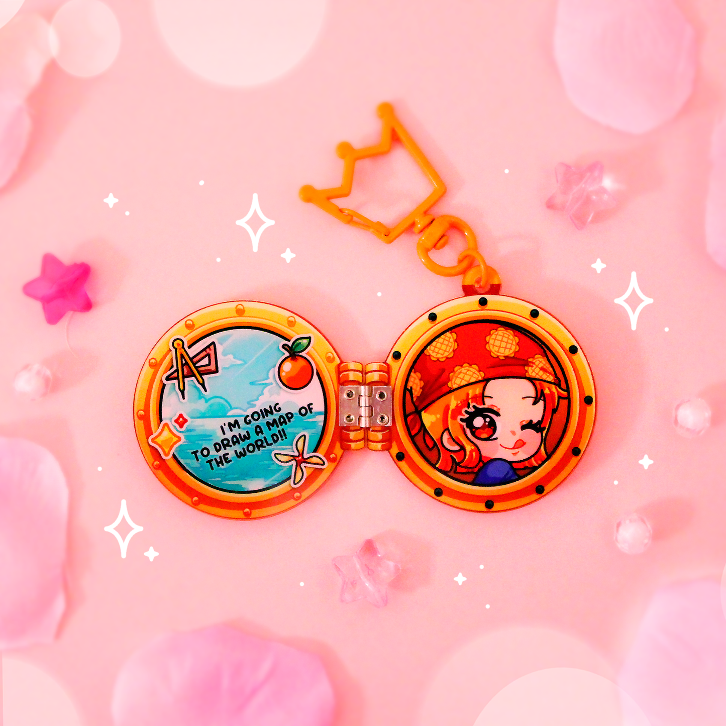 pirate ship porthole : acrylic keychains