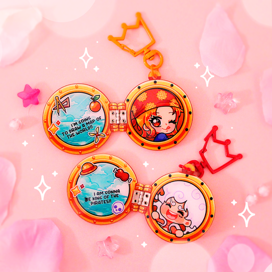 pirate ship porthole : acrylic keychains