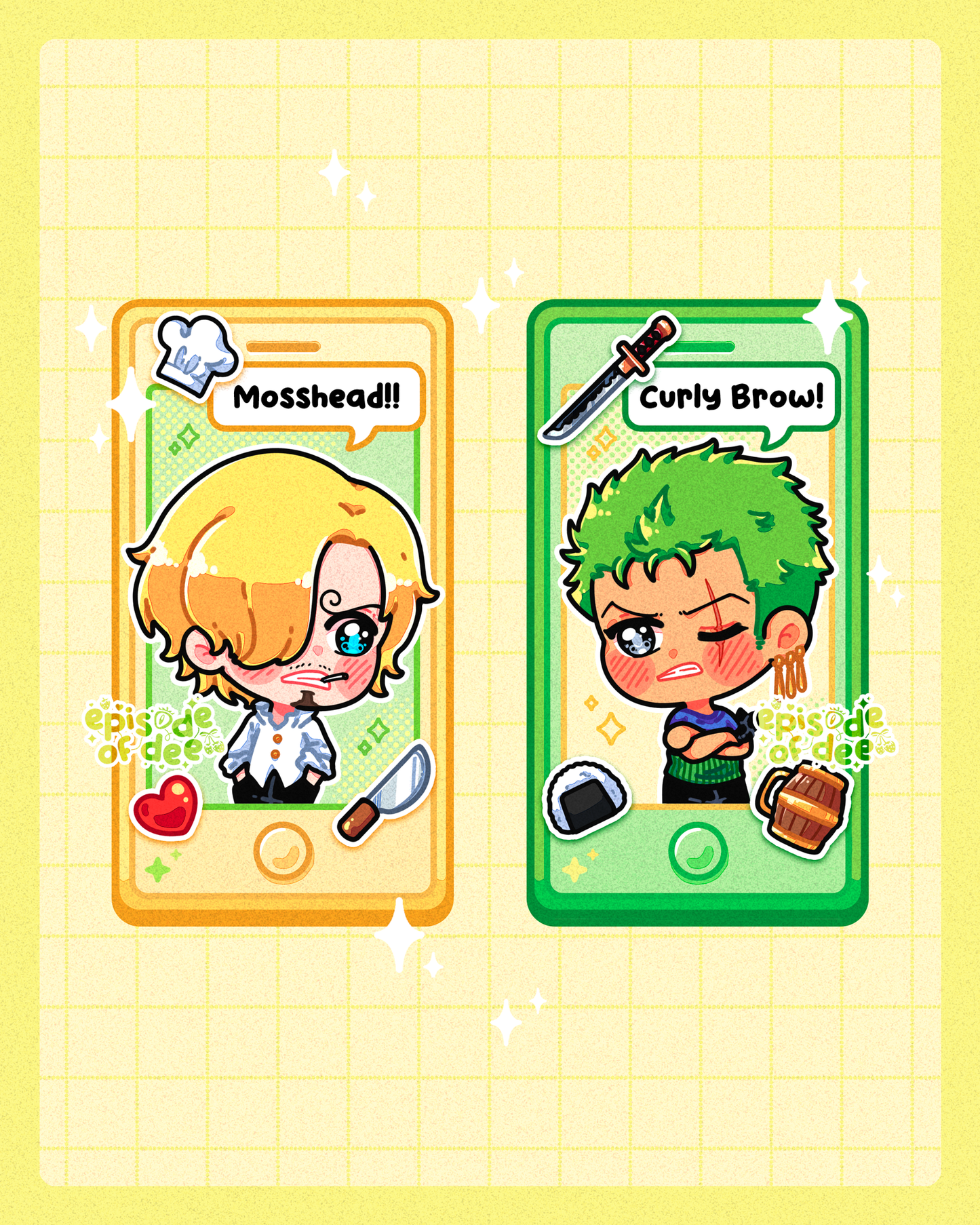 pirate smartphones : acrylic keychains