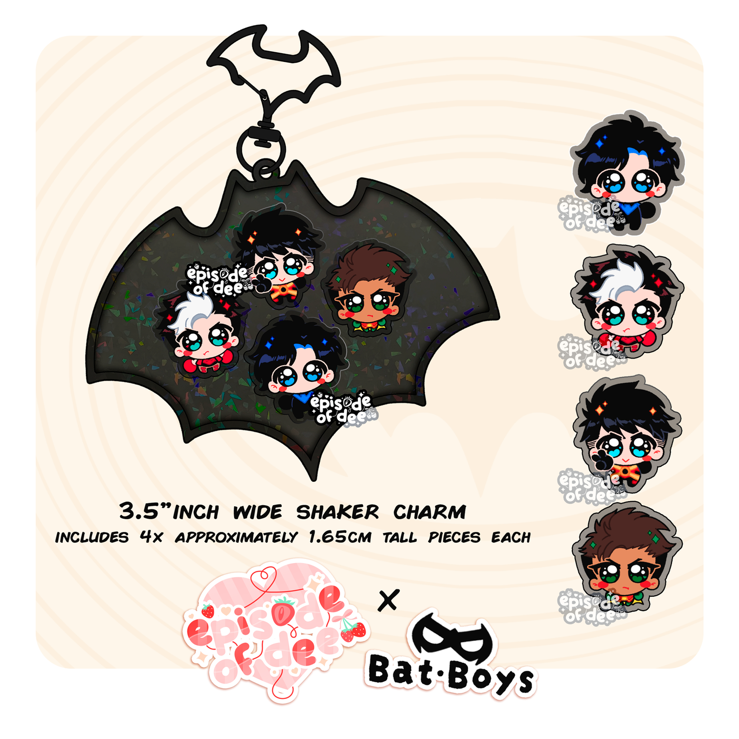 Bat Boys : Shaker Charm