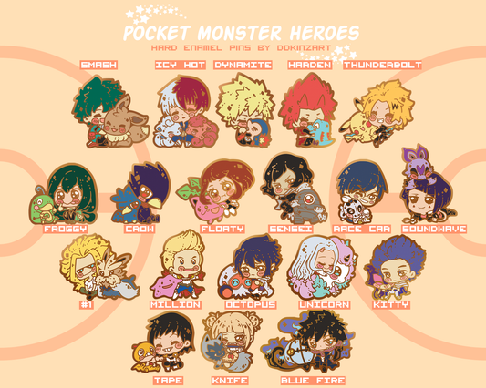 Pocket Heroes: Enamel Pins