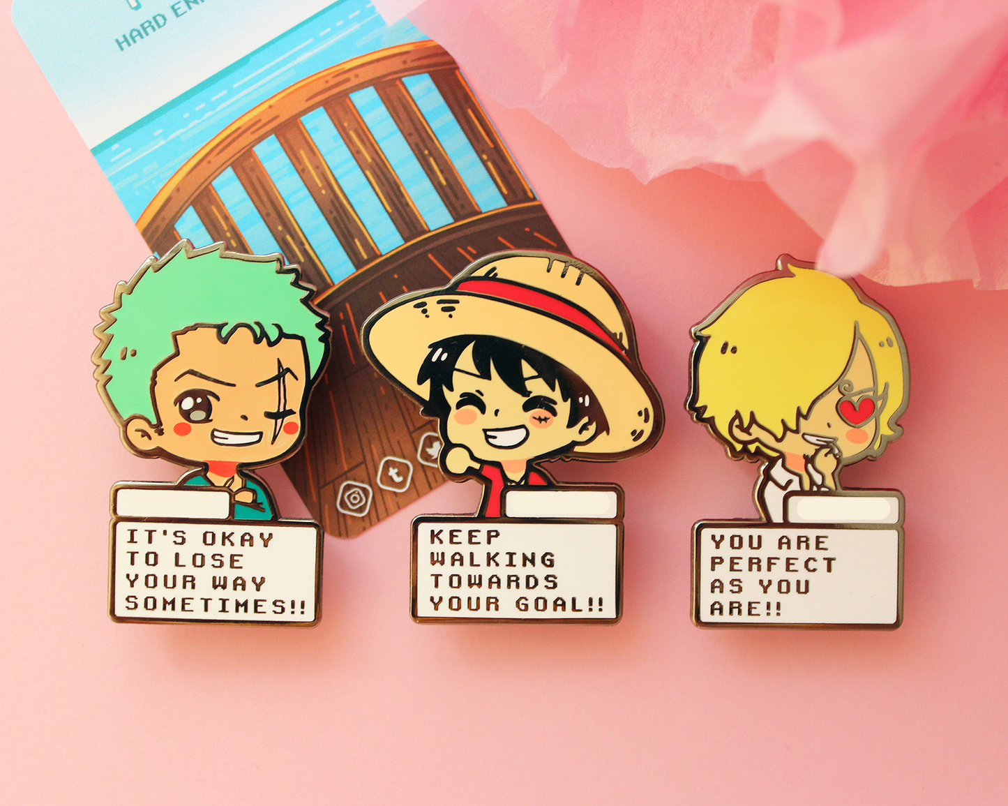 Wholesome Pirates: Enamel Pins