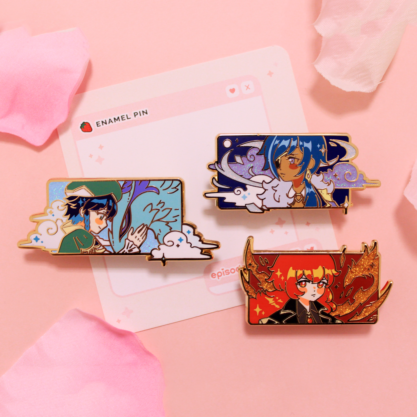 Genshin Impact : Enamel Pins
