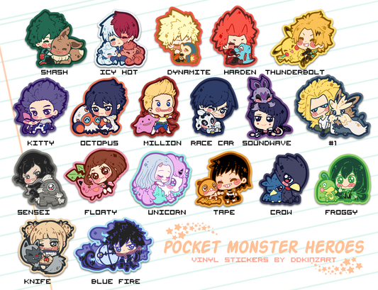 Pocket Heroes: Vinyl Stickers