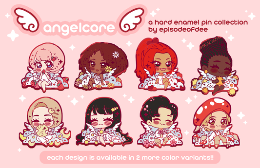 angelcore: enamel pins