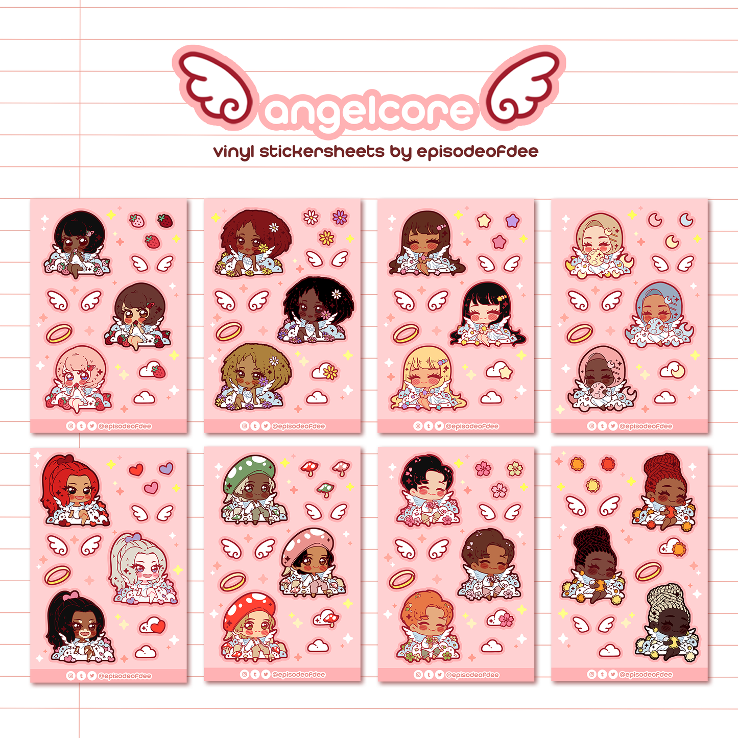 angelcore : vinyl stickersheets