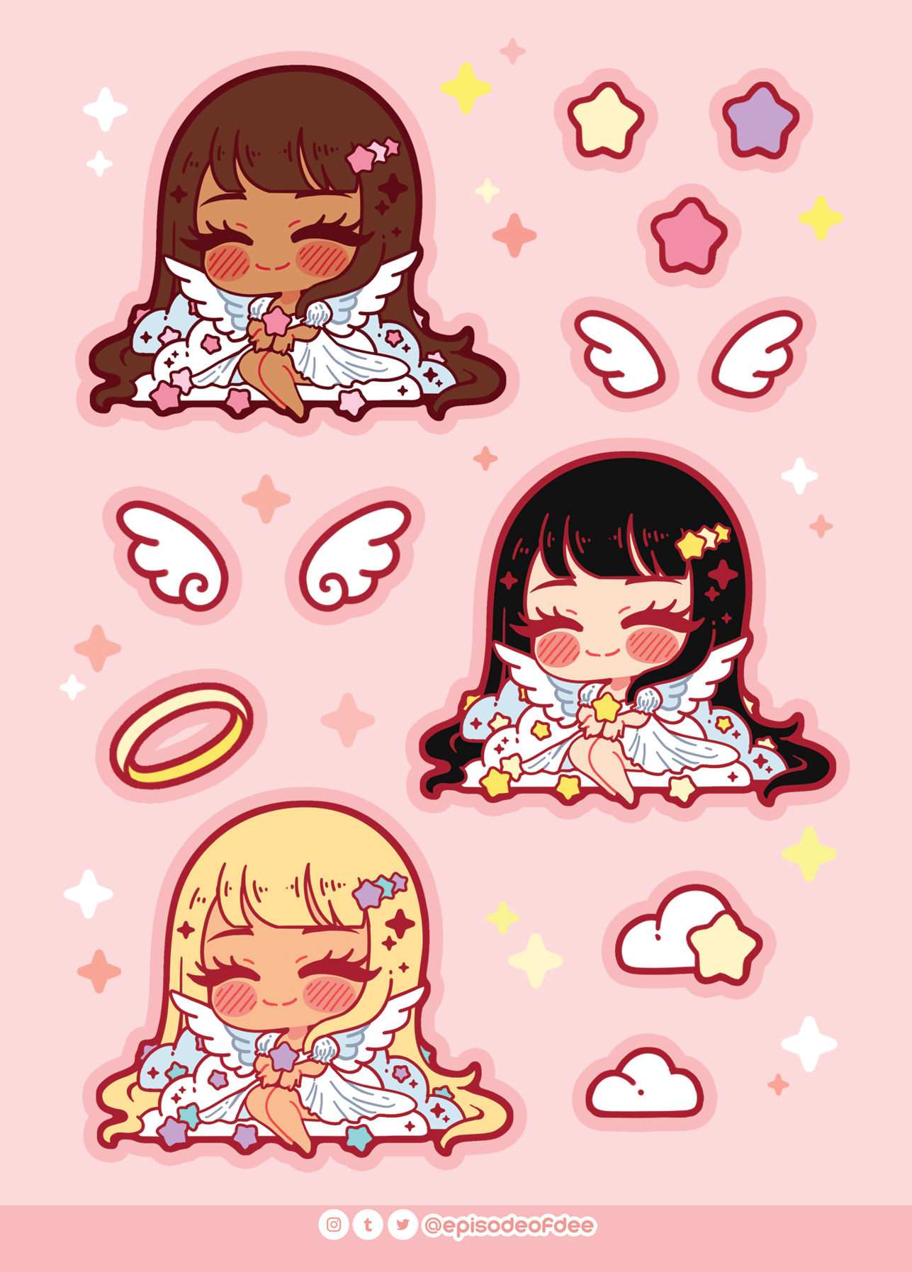 angelcore : vinyl stickersheets