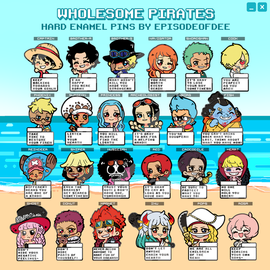 Wholesome Pirates: Enamel Pins