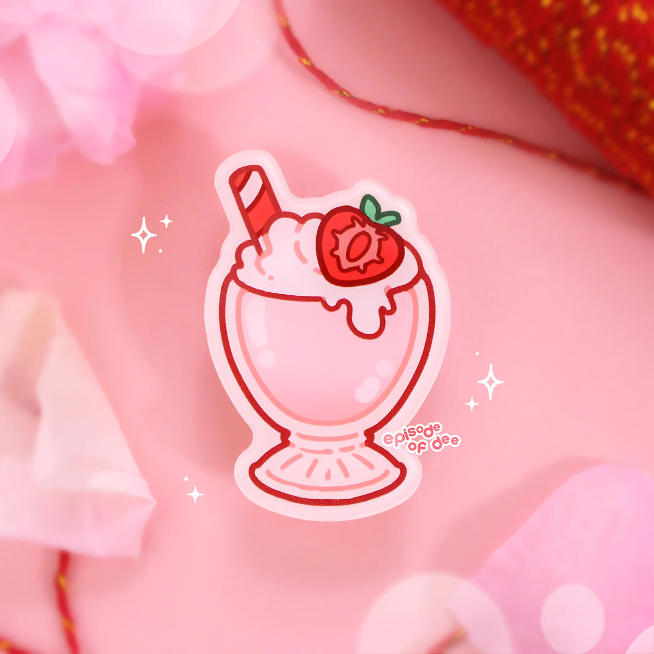 strawberry shake : phone grip