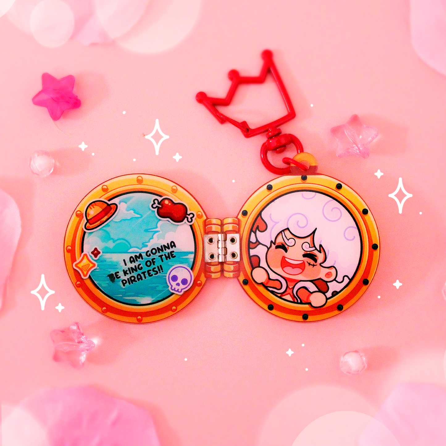 pirate ship porthole : acrylic keychains