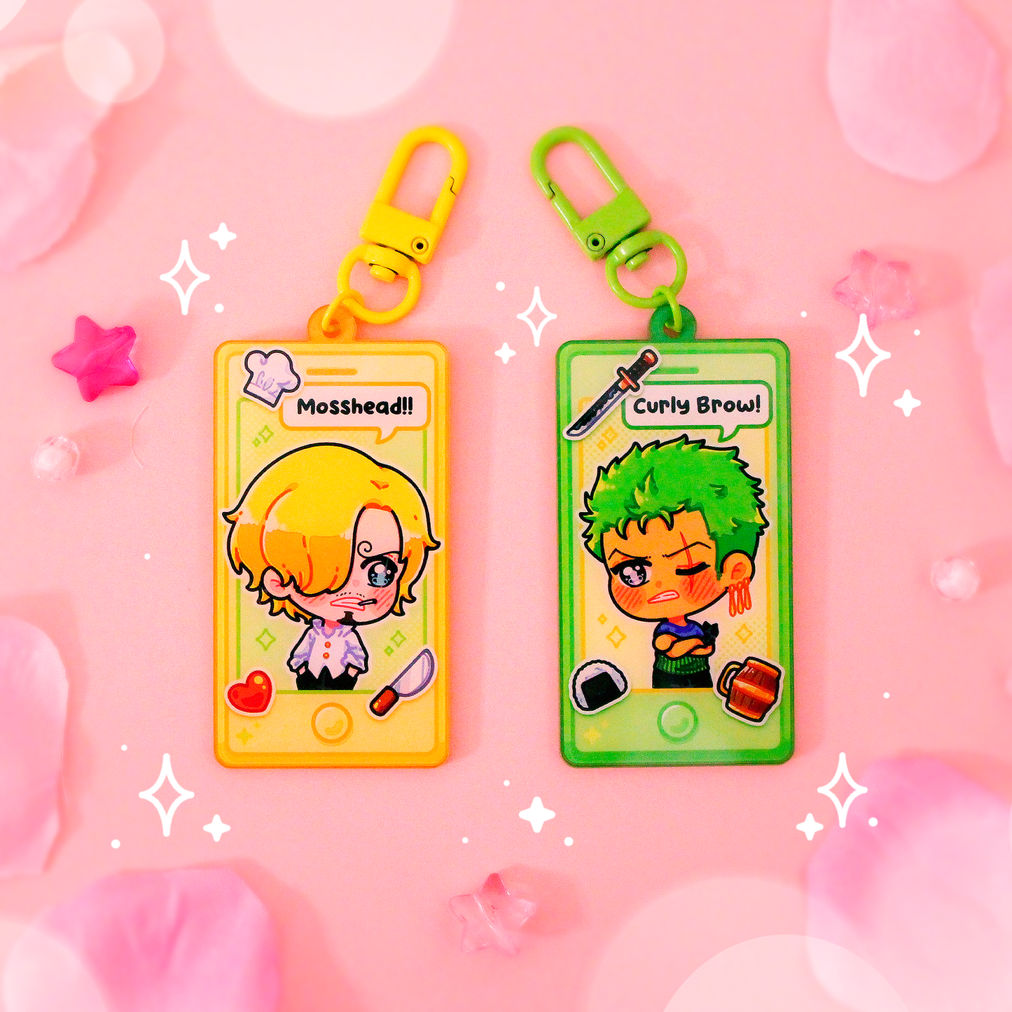 pirate smartphones : acrylic keychains