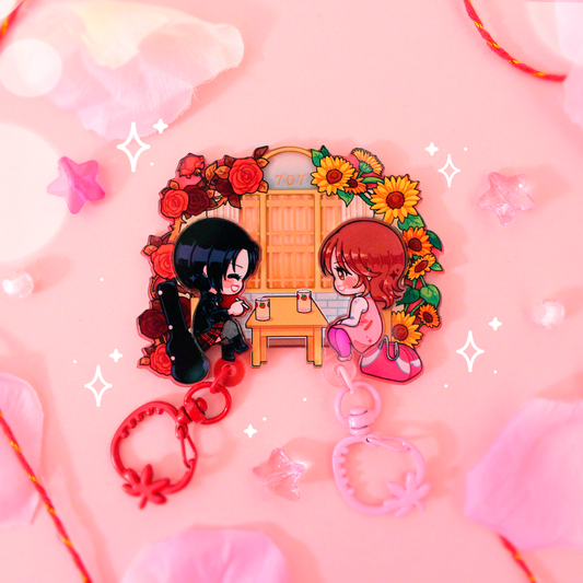 Nana : room 707 keyholder + keychains