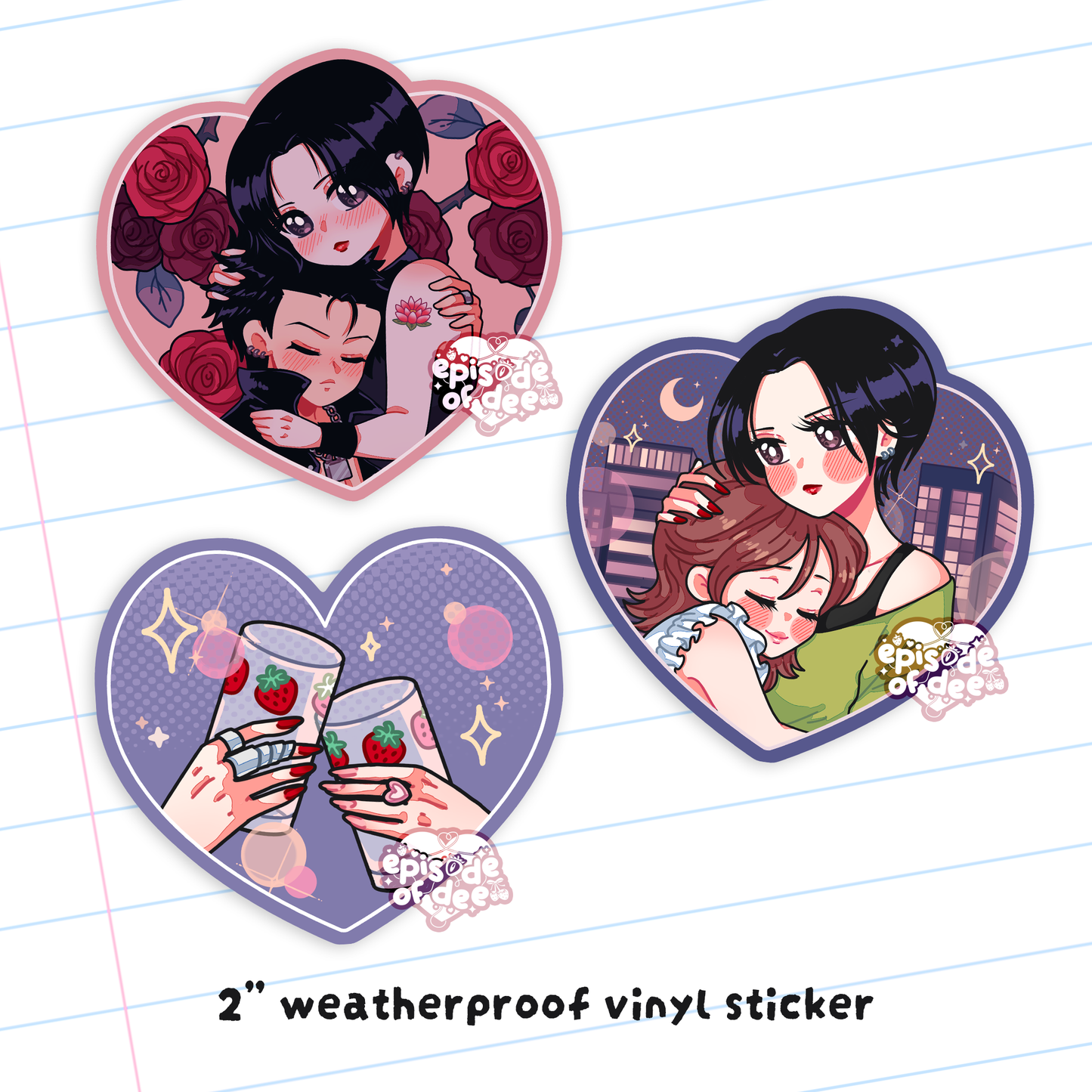 NANA: heart stickers