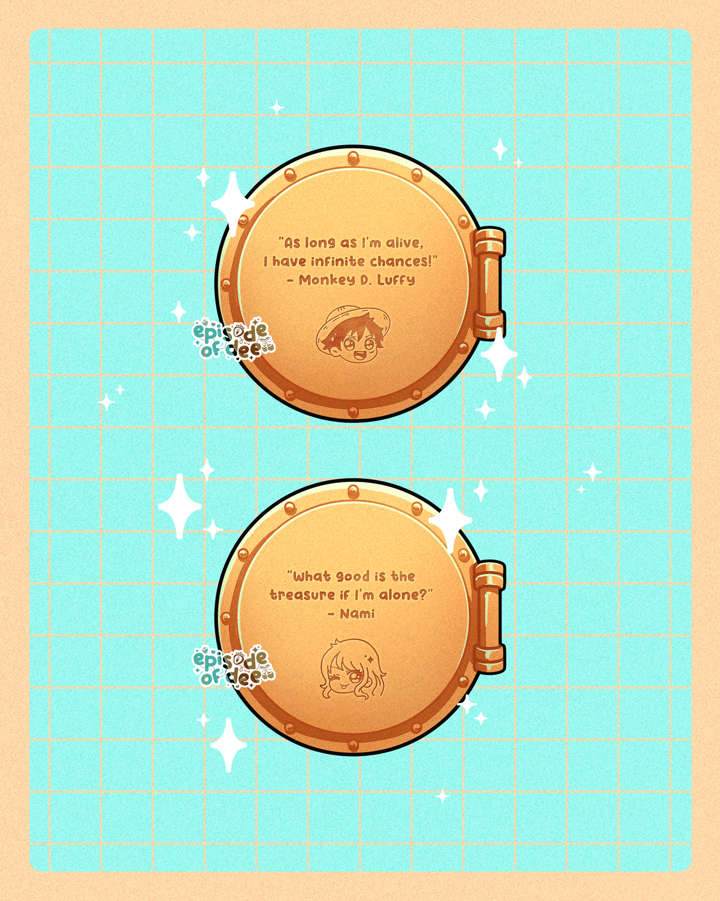 pirate ship porthole : acrylic keychains