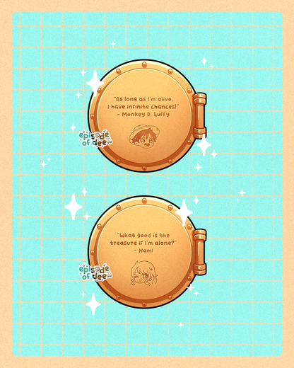 pirate ship porthole : acrylic keychains