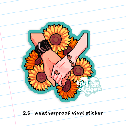 will you be my sun : acrylic charm & sticker